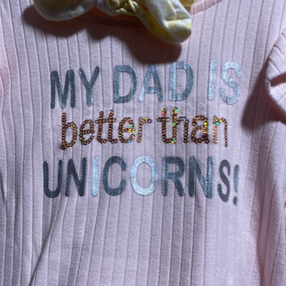 BRAND NEW GIRLS 2 PIECE SHIRT SET SIZE 3T. NWT! SMOKE FREE HOME. - Picture 2 of 4